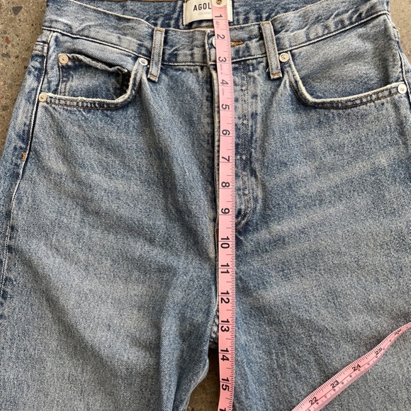 AGOLDE Blue 90's Pinch Waist High-Rise Straight Jeans size 25 - Picture 9 of 12